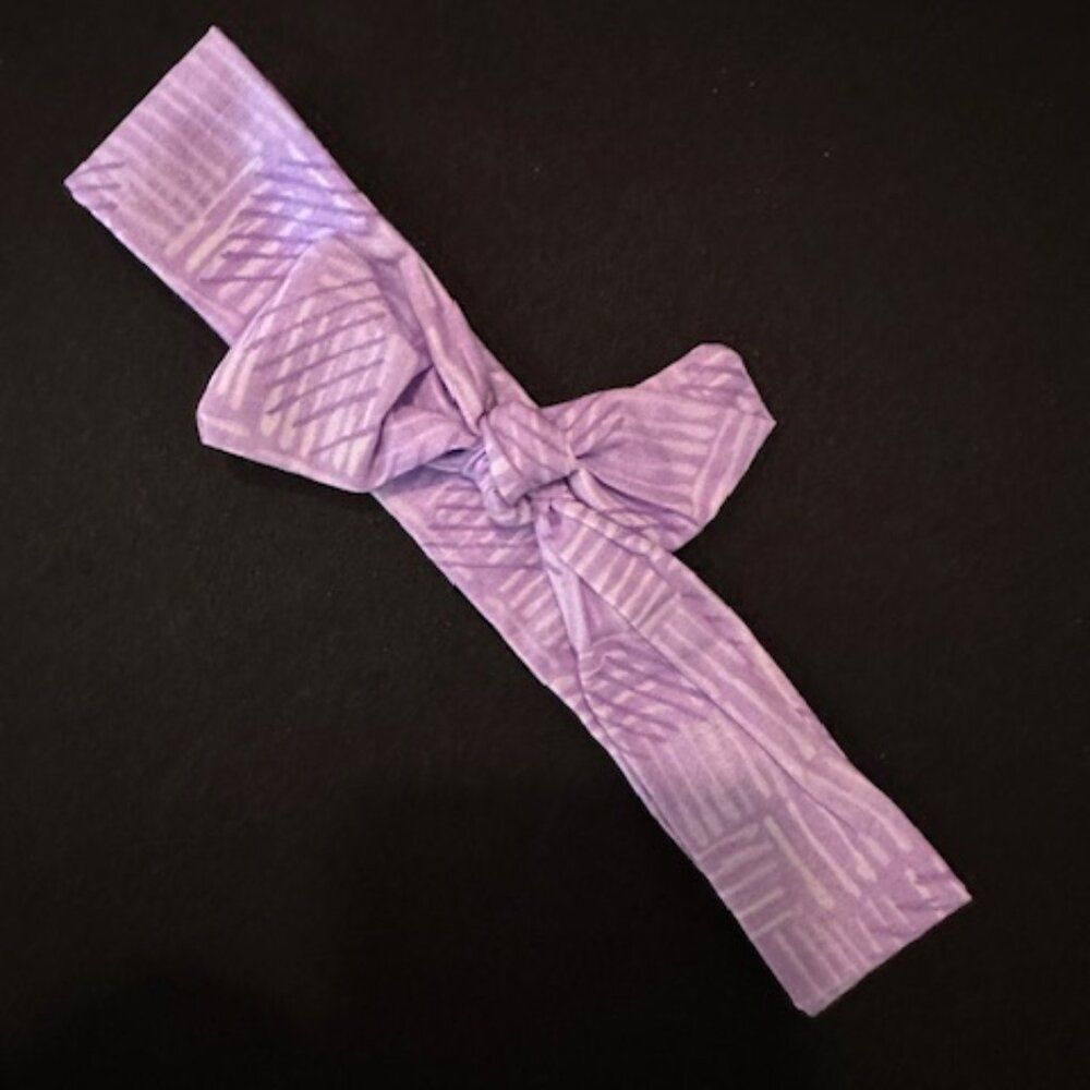 Lavender Design Knot Headband  9TKH8  Handmade NWT Boutique